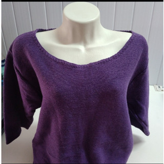Blusa Plus Size C/Elastano Manga Curta Trico