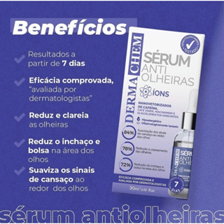 Sérum Facial Hidratante Reduz e Clareia as Olheiras Dermachem