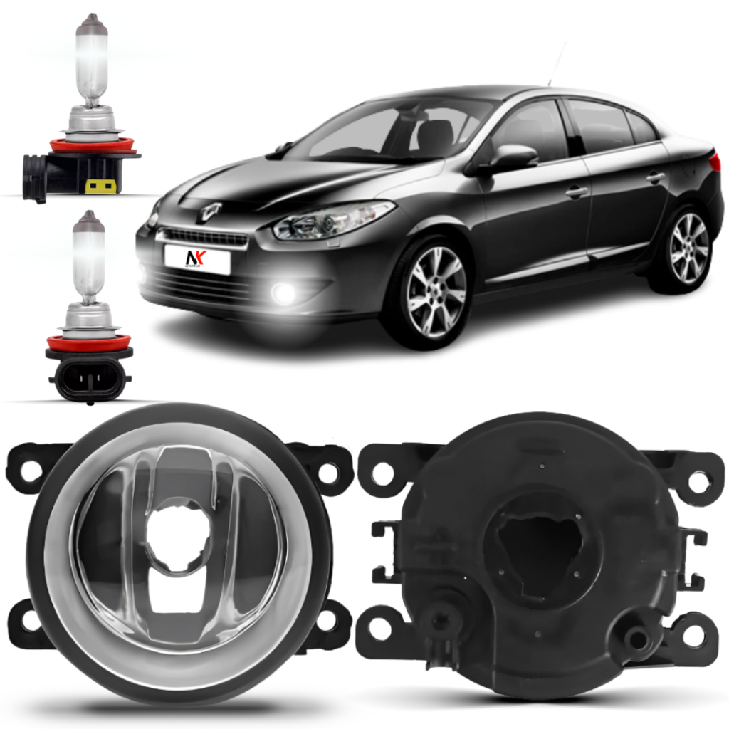 Farol Milha Fluence 2011 2012 2013 2014 2015 2016 2017 + Lâmpada