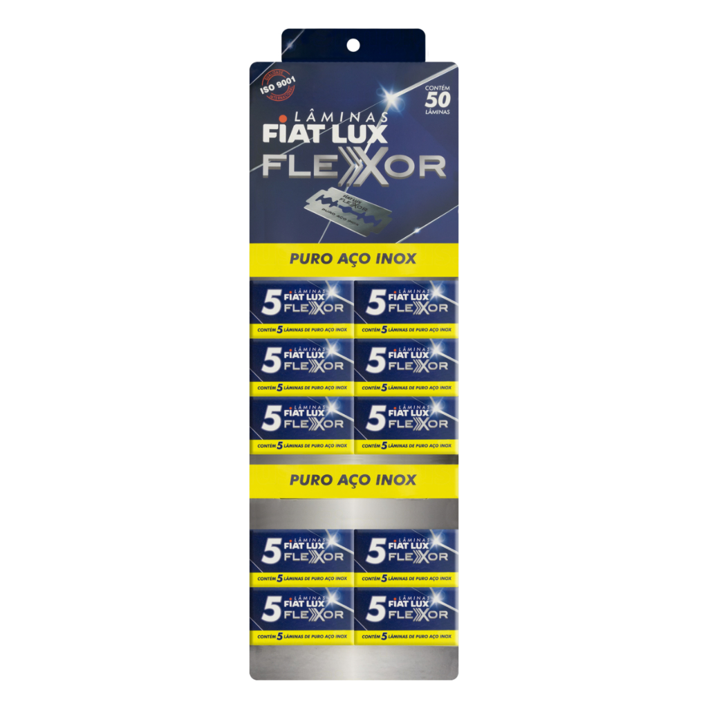 Lamina de Barbear Fiat Lux Flexor com 50 lâminas