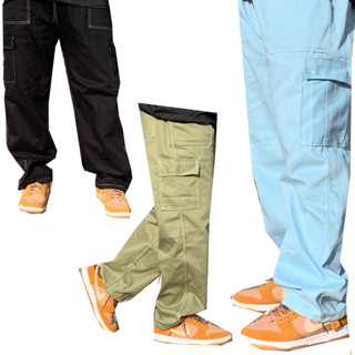 PROMOÇÃO Calça Cargo Preta Ou Bege 5 Bolso Tecido Super Leve Unissex
