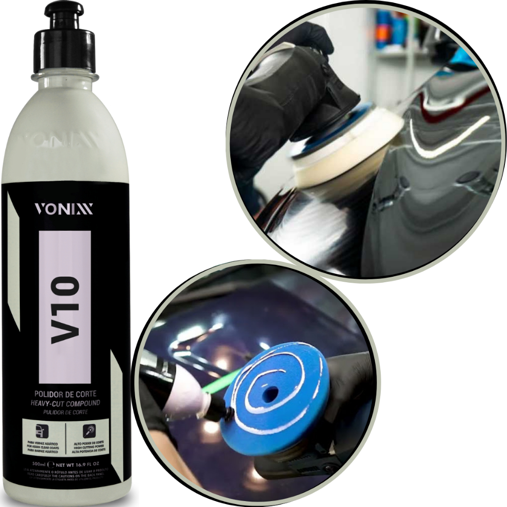 V10 Polidor De Corte Para Verniz Asiático 500ml Vonixx em Oferta na Shopee