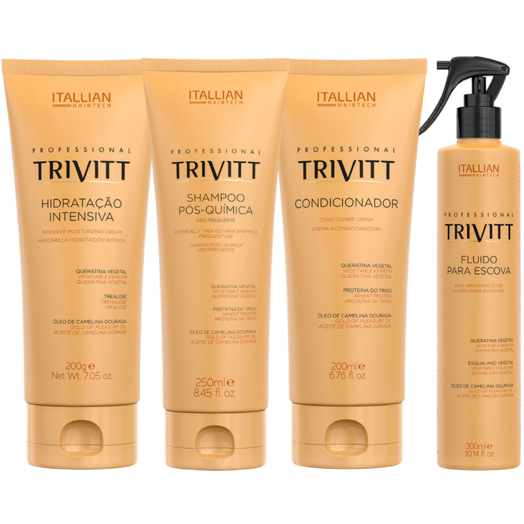 KIT HOME CARE TRIVITT HIDRATAÇÃO INTENSIVA  FLUIDO 300 ML em Oferta na Shopee