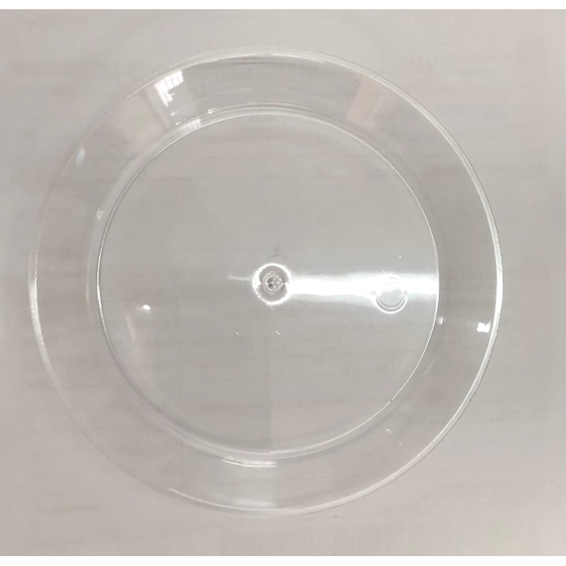 50 pratos acrílico descartável sobremesa 15 centímetros