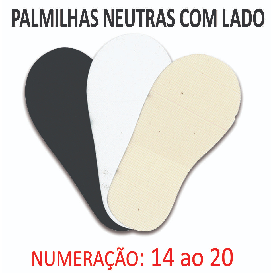 Palmilhas Neutras do (n°14 ao 20) - 10 Pares