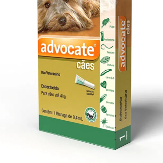 Advocate Antipulgas para Cães de até 4kg 1 Pipeta de 0,4ml Elanco em Oferta na Shopee
