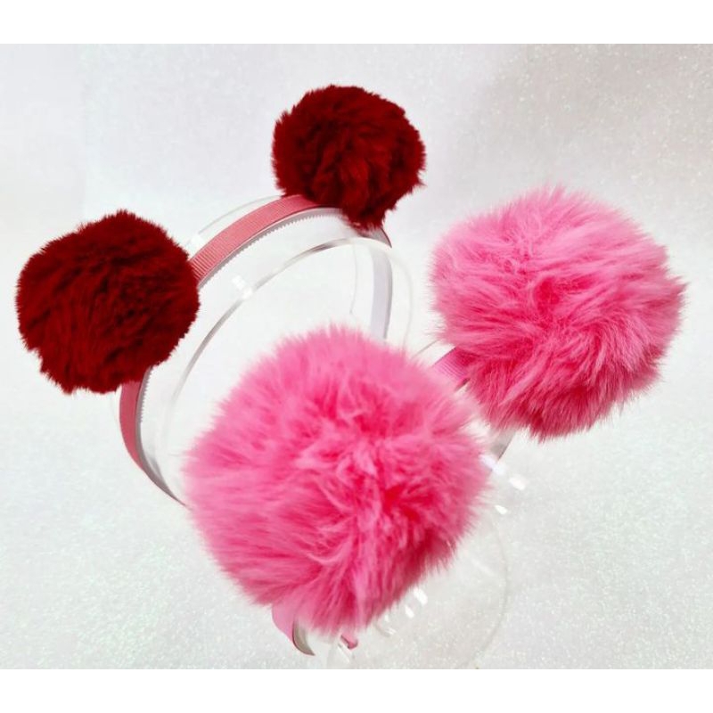 tiara infantil Maria Clara pom pom, tiara de pom pom,tiara pelúcia pom pom arquinho de pom pom