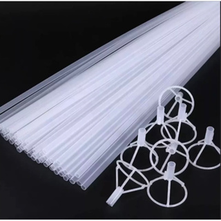 Kit  Pega Balão Vareta Suporte Grande Bubble Transparente 70 Cm OFF em Oferta na Shopee