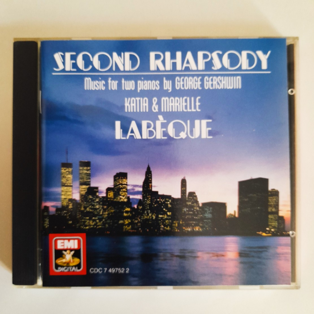 Cd Katia e Marielle Labèque, Second Rhapsody, music for two pianos by George Gershwin. Importado, seminovo.