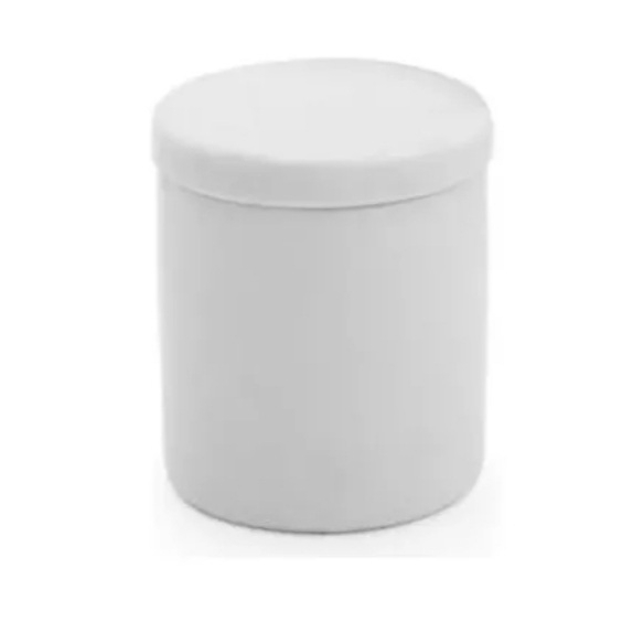 Pote G porcelana com tampa kit Higiene Bebê porta algodão cotonete