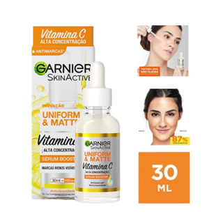 Sérum Facial Antimarcas Garnier Uniform & Matte Vitamina C, 30ml Para Todos os Tipos de Pele