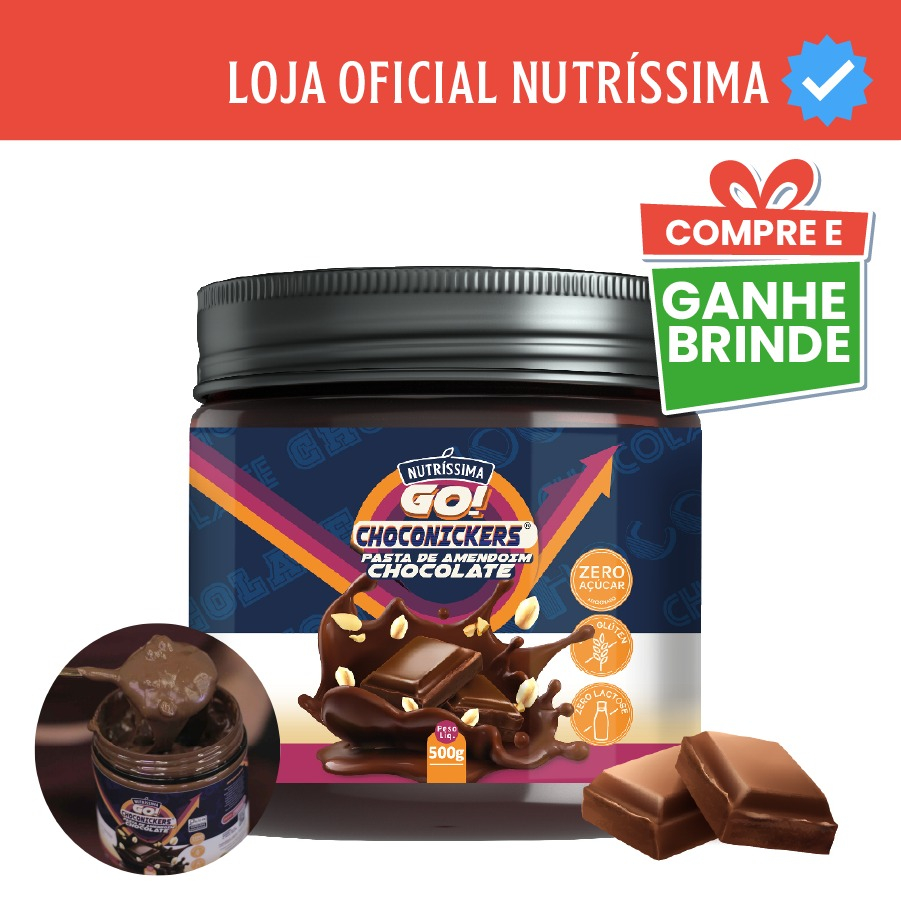 Pasta de Amendoim com Chocolate 500g - *Loja Oficial