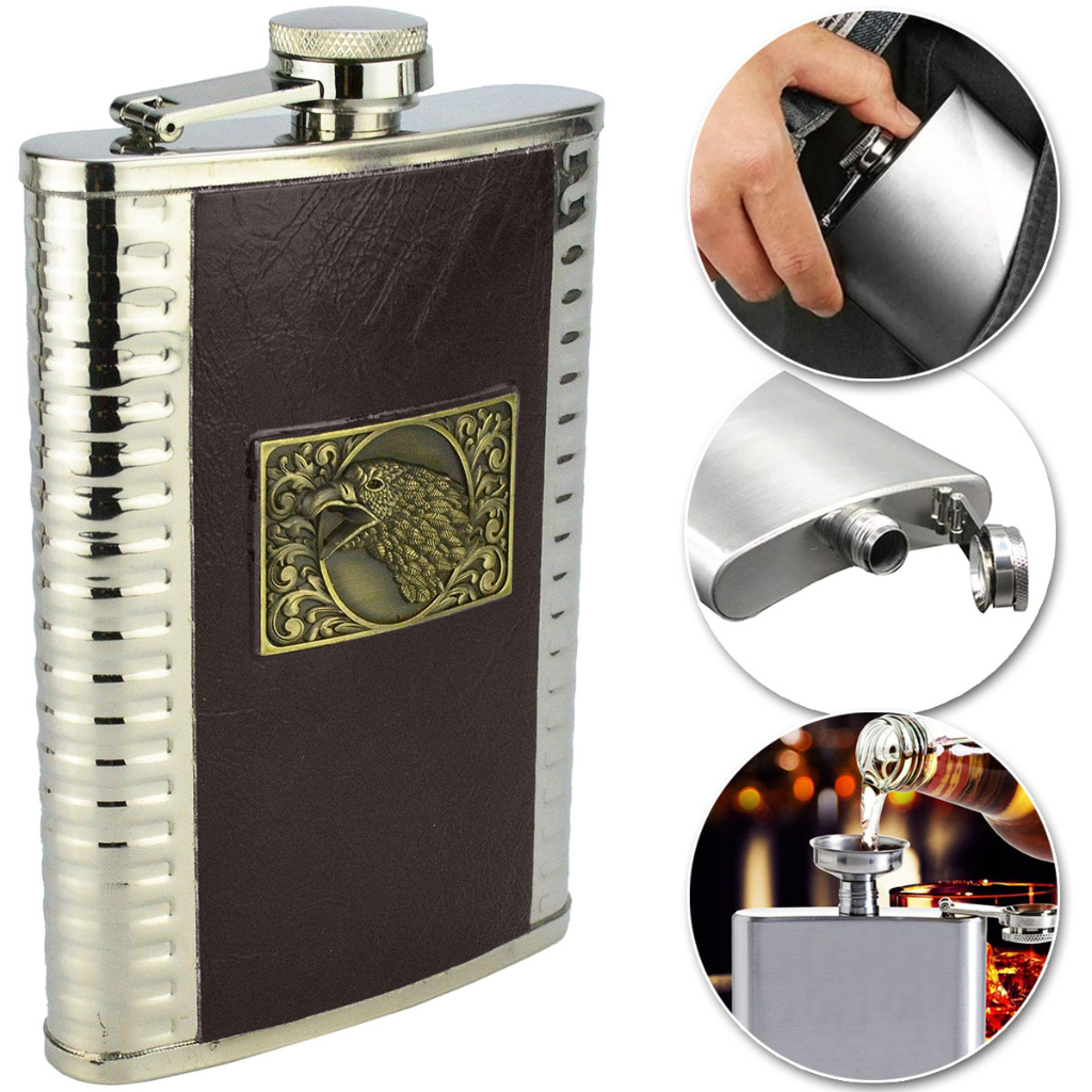 Cantil De Bolso Inox Porta Bebida Whisky Vodka licor Portátil