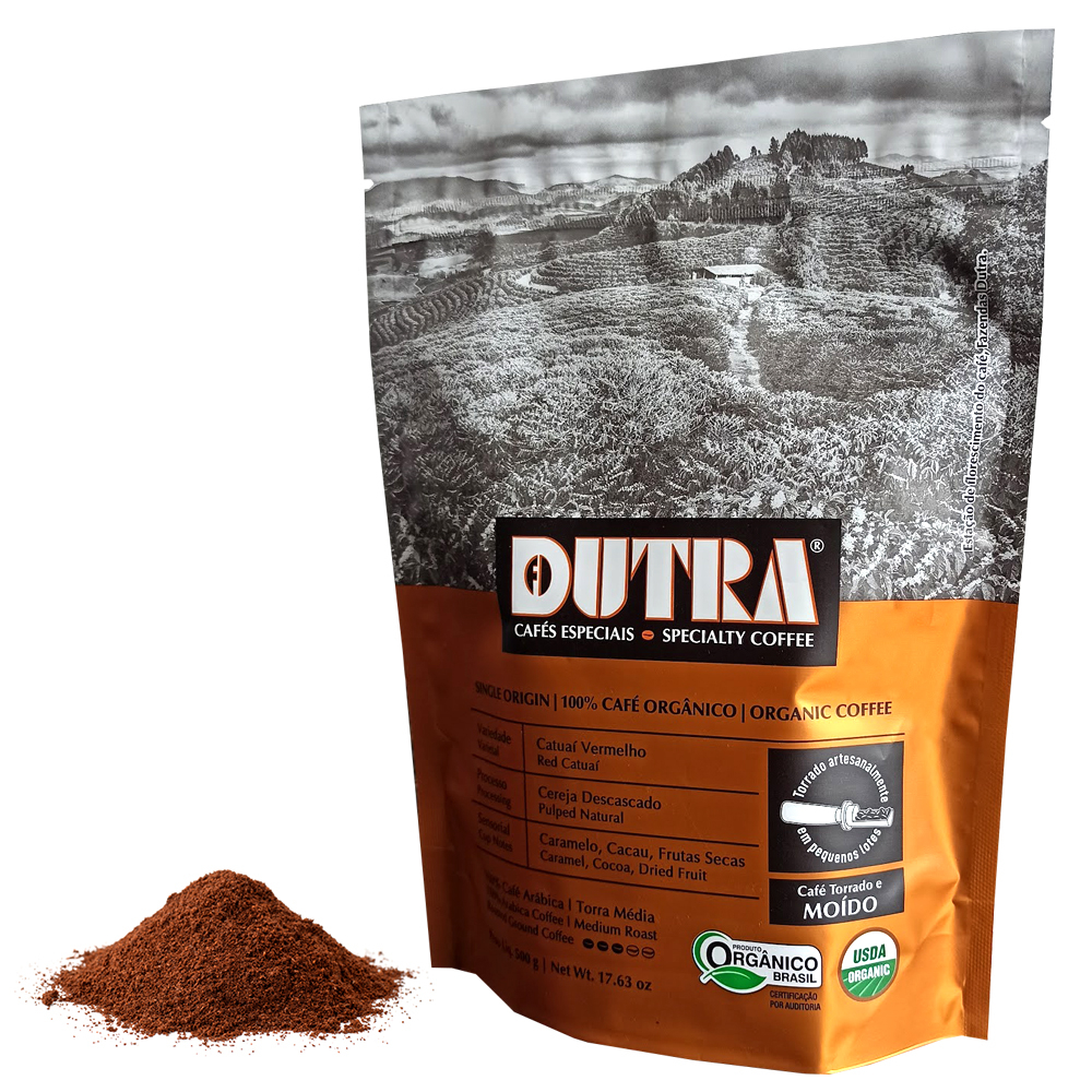 Café Dutra Orgânico Especial, Torrado e Moído 500g