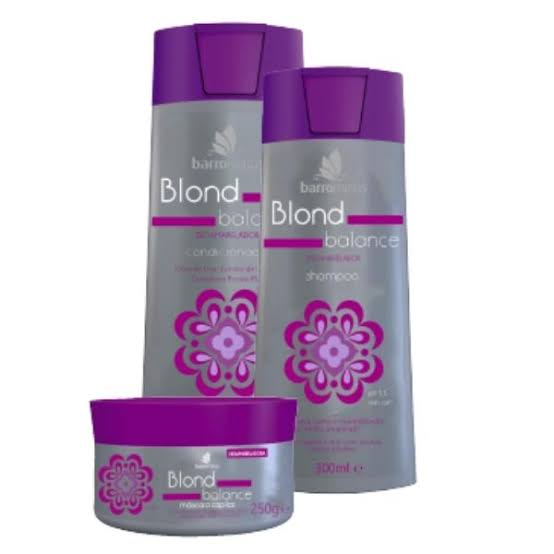 kit desamarelador de cabelos loiros blond balance BarroMinas