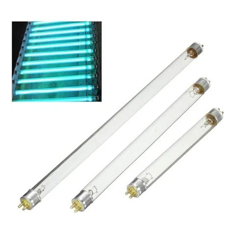 kit 3 pç Lâmpada germicida 8w UVC tubular 30cm lâmpada uv filtro aquário lago desinfecção água elimina alga