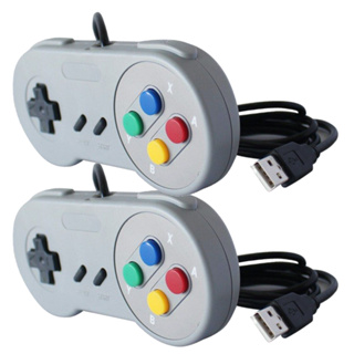 Kit 2x Controles USB Joystick Games Retro Computador Raspberry Manete PC Modelo Snes em Oferta na Shopee