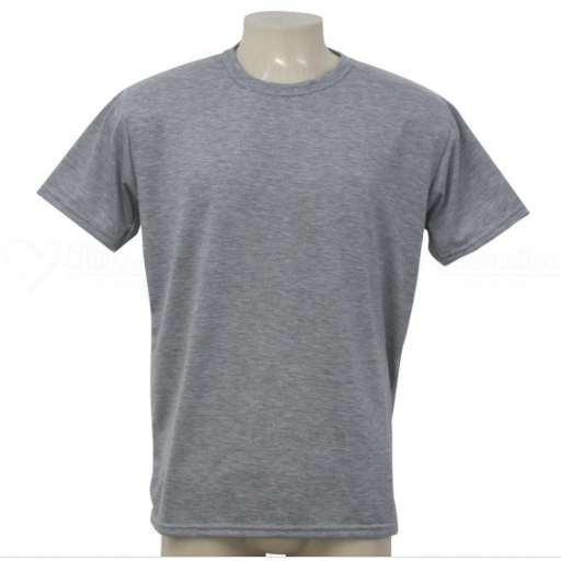 Camiseta CINZA MESCLA para sublimar 100% poliéster em Oferta na Shopee