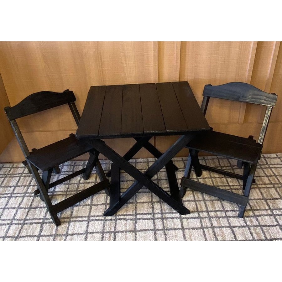 Mesinha Infantil Mais 2 Cadeiras  Cozinha Churrasqueira Sala De Jantar Mesinha Auxilar Cadeiras Extras Oferta Imperdível