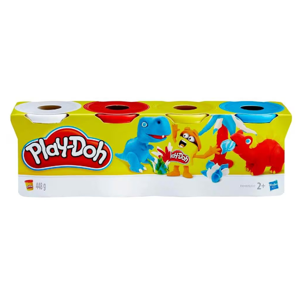 Kit de Massinha Com 4 Unidades Massa para Modelar Play-Doh Hasbro