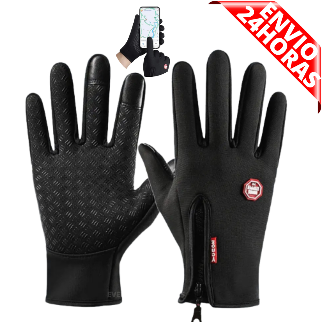 Luvas de Frio Motoqueiro Ciclista Touch Screen Unissex Luva feminina Luva Masculina Impermeável