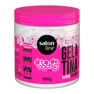 Gelatina Rosa To de Cacho Super Volume Salon Line 550g