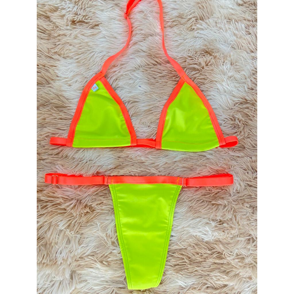 Biquini pra fazer marquinha proteção UV 50+ cores neon
