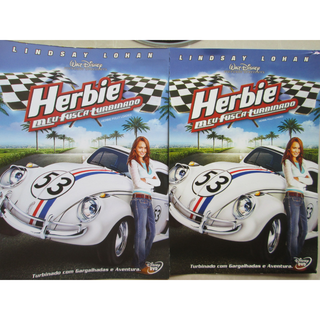 DVD - HERBIE / Meu Fusca Turbinado / Walt Disney / Com  Encarte Impecável / Mídia Impecável / Original