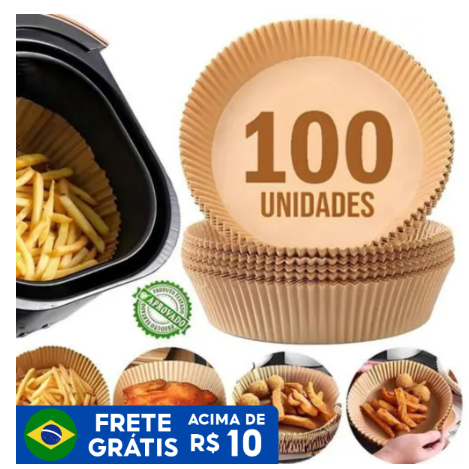 100 Forma Airfryer Descartável Forro de papel Antiaderente Para Cozimento