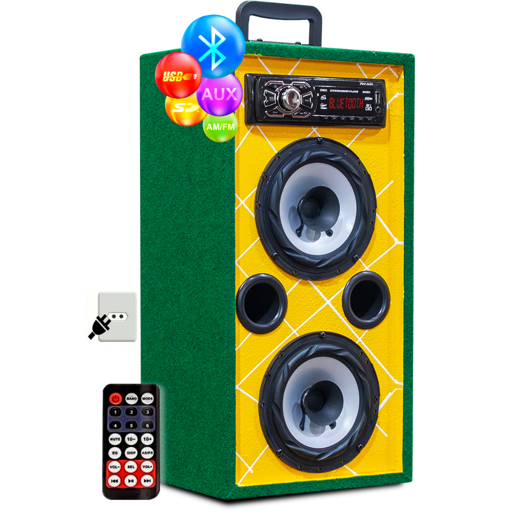 Caixa Bob Residencial Brasil Vertical 6 Ativa 110w Bluetooth em Oferta na Shopee