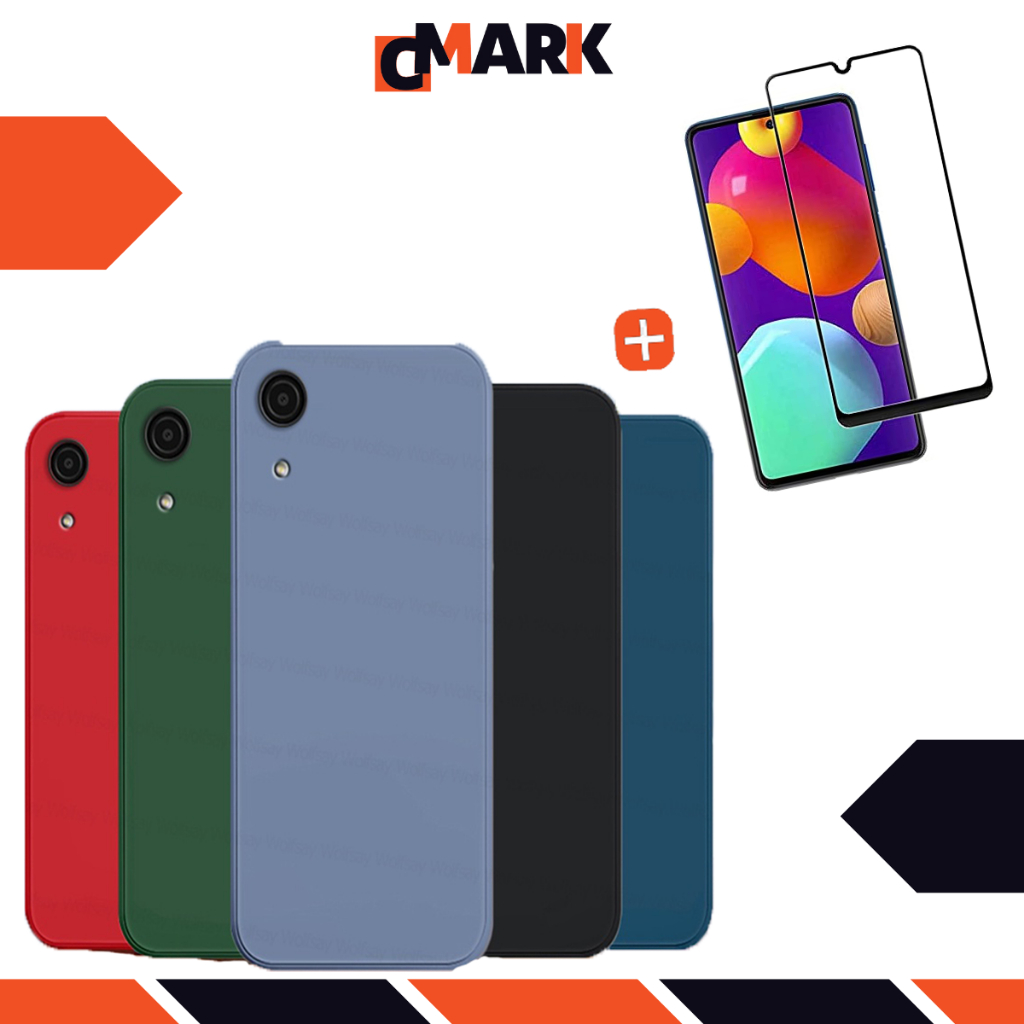 Capa de Silicone Aveludada + Película Para Galaxy A03 Core