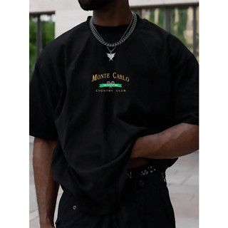 Camiseta Oversized Mountcartier Desenho Grafico Estampado Frente Montanha Cartier Club Tênis Blusa Manga Curta Ombro Caido Long Line