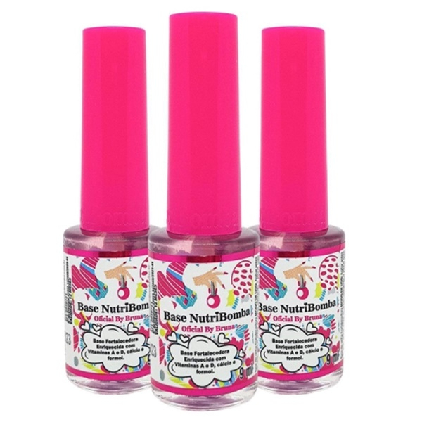 Base NutriBomba Fortalecedora De Unhas 9ml + Frete Grátis - Envio Imediato