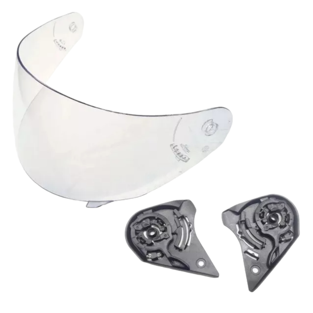 Viseira Capacete Norisk Ff391 Razor Ls2 Ff369 Cristal AntiRisco Com Kit Reparo