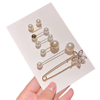 Kit Broche Multiuso 6 Peças Ajuste Roupa Botton Pin