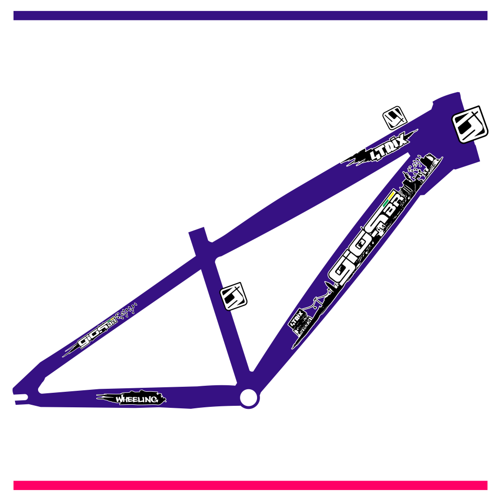 Adesivo para quadro Gios modelo 4Trix 2016