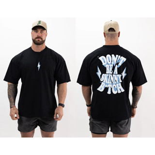 Camiseta Oversized Roupas de Fitness Treino 100% Camisas de Algodão Foco