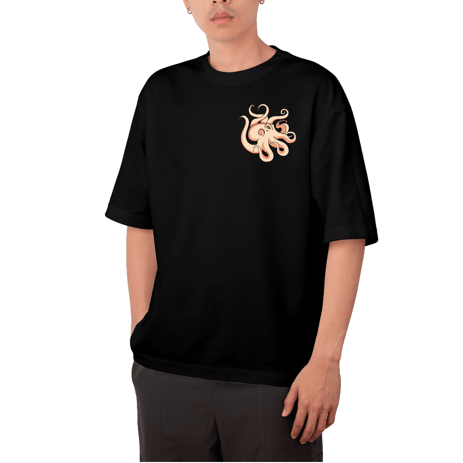 Camiseta Polvo Japan Frente Costas Oversized