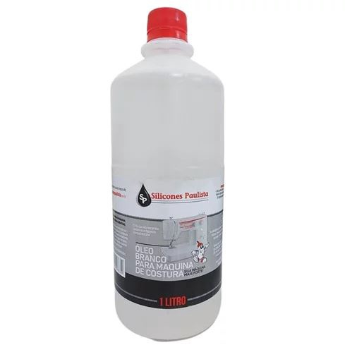 Óleo Branco Silicones Paulista 1L C.A – Lubrificante para Máquinas de Costura Industriais e Domésticas em Oferta na Shopee