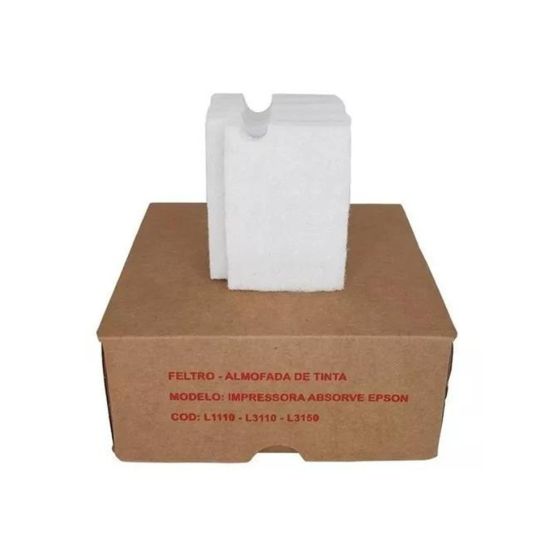 Almofada de tinta esponja feltro para Epson L1110, L3110, L3150, L3160, L5190