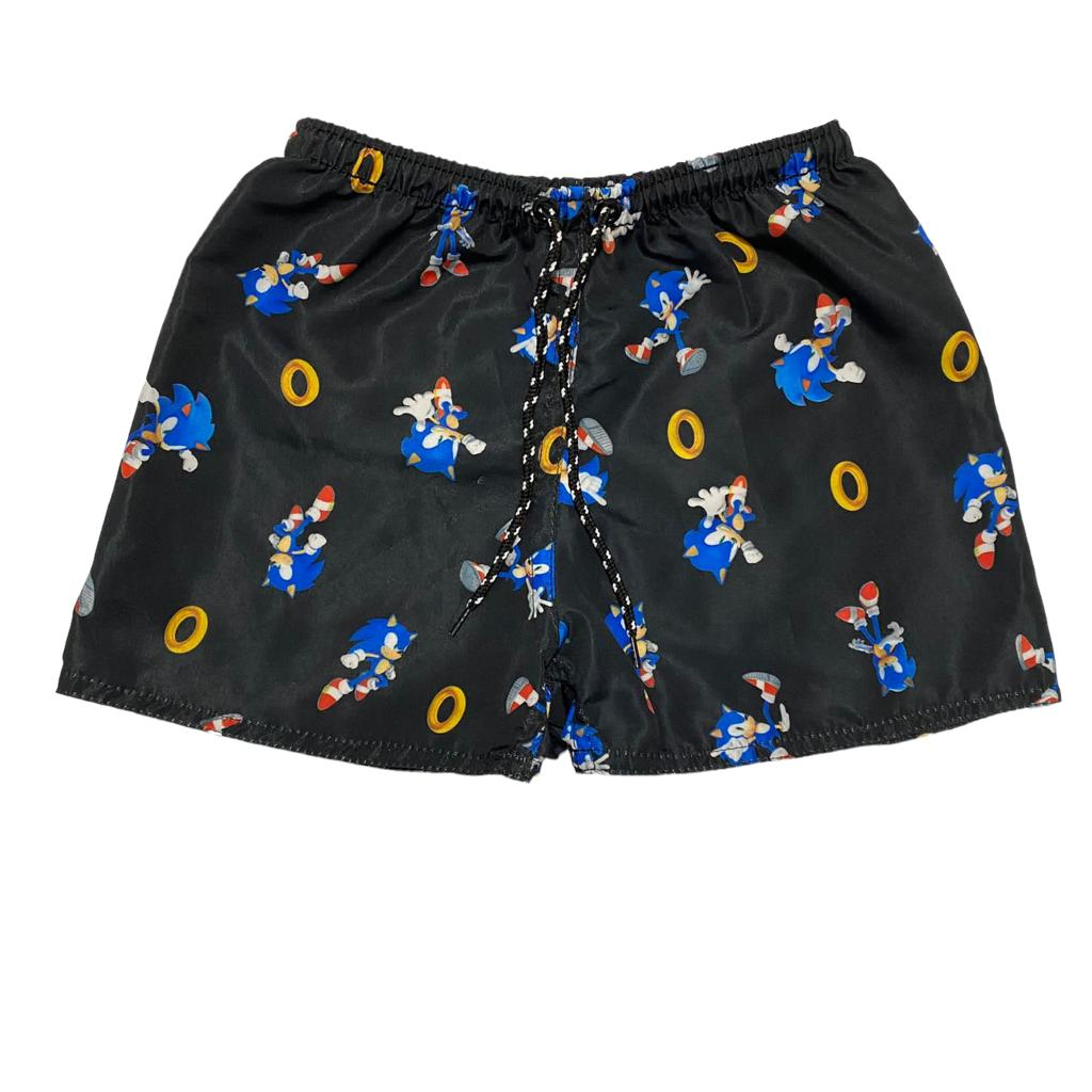 Shorts Infantil Menino Verão/Praia/Piscina Sonic