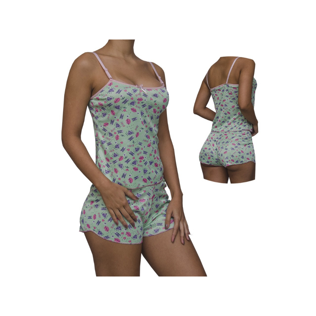 Pijama Feminino Baby Doll Conjuntinho