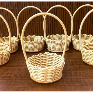 Kit 12 Cesta Fibra Sintética Cesta de Páscoa Presente Natal Cesta Cosméticos em Oferta na Shopee