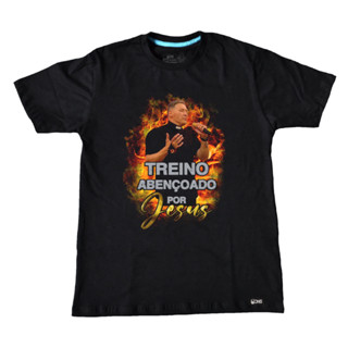 Camiseta Academia Padre Marcelo Rosse Treino Abençoado Por Jesus