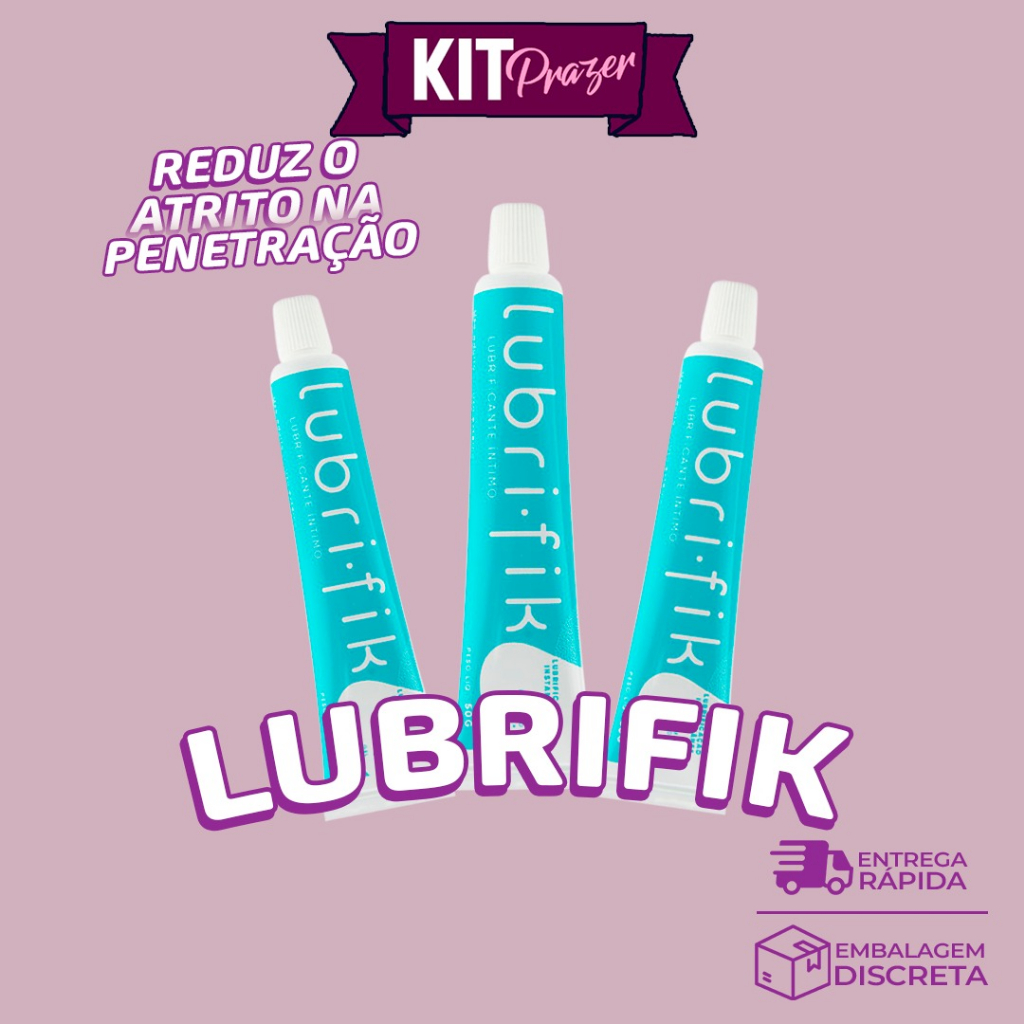 Gel Lubrificante Íntimo Lubrifik Neutro A Base De Água 50g Lubrificação Instantânea