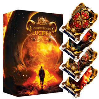 Baralho Tarot Deck Os Mistérios de Lucifer com 36 cartas 100% Plastificadas E Revista com 28 pág Lenormand
