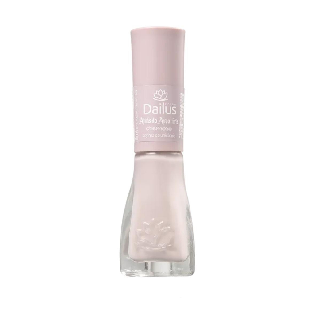 Esmalte de Unha Nude Dailus - Lágrima de Unicórnio - Cremoso Manicure e Pedicure - ColeçãoAtrás do Arco-Íris