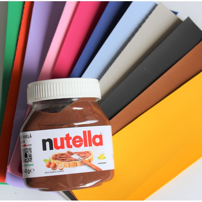 Kit Nutella 140g Corino Liso 5 peças Envelopamento de Personalizados de Luxo