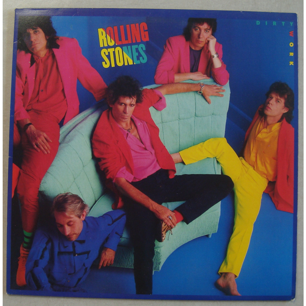 Lp Rolling Stones 1986 Dirty Work, disco Vinil Com Encarte Importado