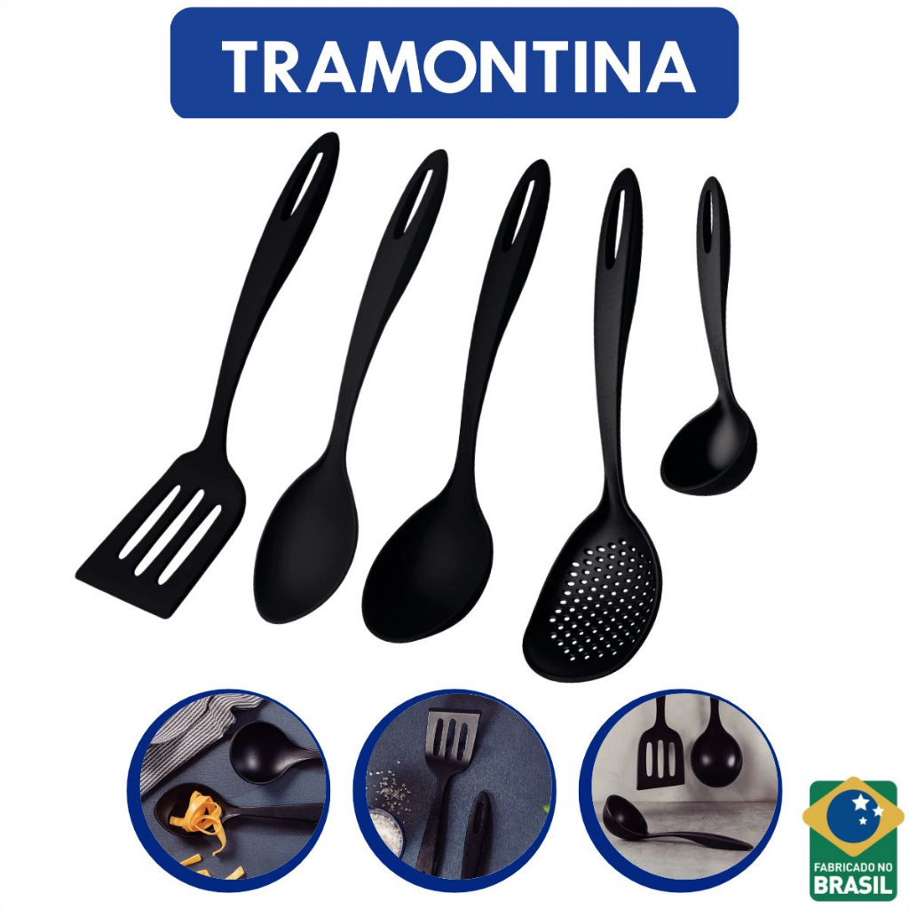 Jogo De Utensílios 5 Peças Ability Nylon Tramontina - Home & Living